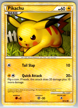 Pokemon Pikachu HeartGold & Soulsilver 78/123 LP - Image 1