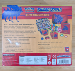 Pokemon TCG Sealed Sword and Shield Base Set ETB Elite Trainer Box Zacian - Image 3