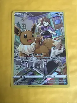 Pokemon Eevee TG11/TG30 Ultra Rare Holo 70 HP Brilliant Stars Trainer Gallery - Image 1