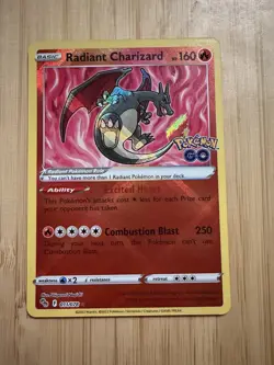 Radiant Charizard 011/078 Pokemon GO Holo - Image 1