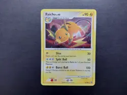 Pokemon - Raichu 8/100 Rare Holo Diamond & Pearl Stormfront w swirl - Image 1