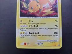 Pokemon - Raichu 8/100 Rare Holo Diamond & Pearl Stormfront w swirl - Image 3