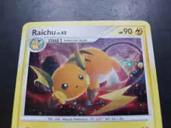Pokemon - Raichu 8/100 Rare Holo Diamond & Pearl Stormfront w swirl - Image 4