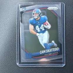 2025 Panini Prizm Cam Skattebo Base RC ROOKIE #363 Giants - Image 1