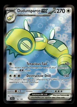 Dudunsparce ex 178/159 Ultra Rare Journey Together Pokemon Card - Image 1