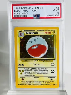 Electrode - Jungle #2 Pokemon Card - Holo - No Symbol Error - PSA 9 - Image 3