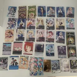 Japanese Anime Trading Card Lot Mixed Set Random Assortment 42 Cards Bulk - Image 1
