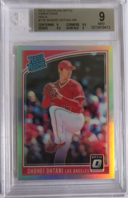Shohei Ohtani 2018 Donruss Optic Variations Holo RC- BGS 9 MINT LA Angels rare - Image 1