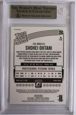 Shohei Ohtani 2018 Donruss Optic Variations Holo RC- BGS 9 MINT LA Angels rare - Image 2