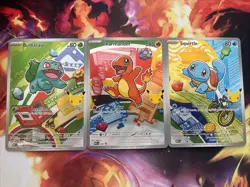 Pokemon TCG First Partner Illustration Collection Series 1 Kanto GEN 1 Set - Image 1