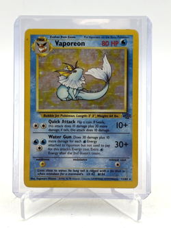 Vaporeon 12/64 Jungle Holo Rare 1999 Vintage Pokemon TCG Heavily Played - Image 1