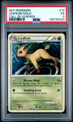 Leafeon [Reverse Holo] - Pokemon Call of Legends #13 PSA 5.0 - Image 1