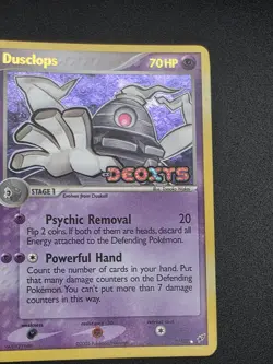 Pokemon TCG 2005 Dusclops 7/107 Deoxys Reverse Holo Vintage -A - Image 1