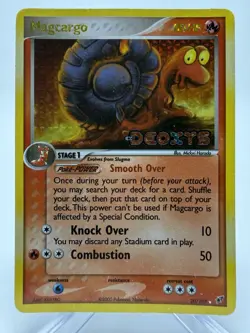 Pokemon Magcargo 20/107 EX Deoxys Reverse Holo Stamped Rare 2005 - Image 1