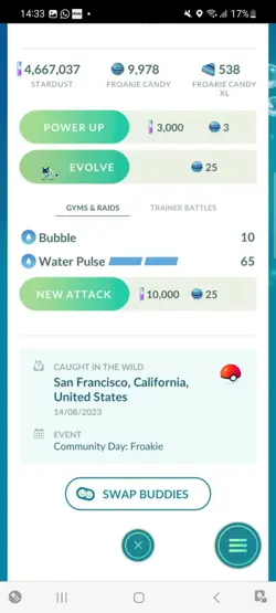 Pokemon Go Shiny Froakie ( XXL) - Image 2