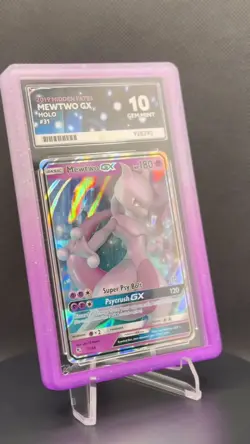 🔮✨ Pokemon TCG – Mewtwo GX 31/68 – Hidden Fates (2019) – ACE 10 + GrailGuard - Image 2
