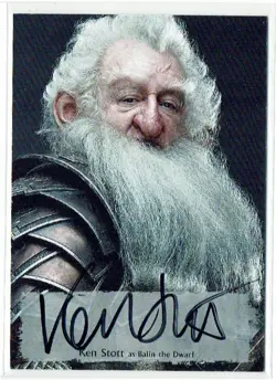 The Hobbit The Battle of the Five Armies Autograph Ken Stott as Balin The Dwarf - Image 1