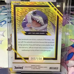 2026 Cardfun Marvel Rivals Eternal Glory Jeff The Land Shark MR-AZ-31#/150 Gold - Image 3