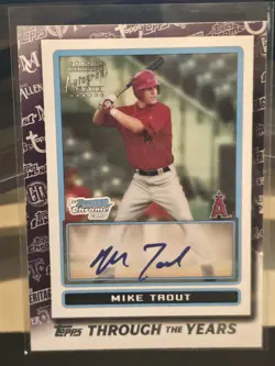 2021 Topps - Topps Through the Years Facsimile Reprints Mike Trout #TTY-28 - Image 1