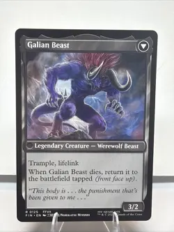 MTG Vincent Valentine #125 Final Fantasy Foil Rare NM - Image 2