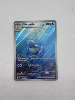 Pokemon TCG Wartortle 171/165 Scarlet & Violet 151 Illustration Rare - Image 1