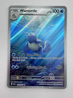 Pokemon TCG Wartortle 171/165 Scarlet & Violet 151 Illustration Rare - Image 3