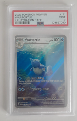 Pokemon TCG Scarlet & Violet 151 WARTORTLE 171/165 Graded Card, Rare, PSA 9! - Image 1