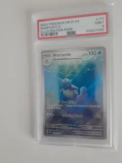 Pokemon TCG Scarlet & Violet 151 WARTORTLE 171/165 Graded Card, Rare, PSA 9! - Image 2