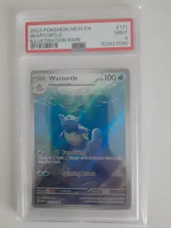 Pokemon TCG Scarlet & Violet 151 WARTORTLE 171/165 Graded Card, Rare, PSA 9! - Image 3