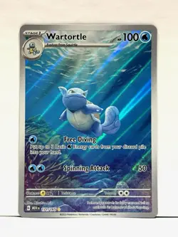 Wartortle 171/165 Illustration Rare Scarlet & Violet 151 Pokemon Card TCG NM - Image 1