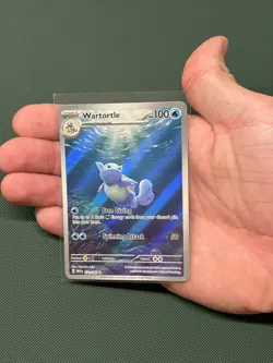 Pokemon TCG Wartortle Scarlet & Violet-151 171/165 Holo Illustration Rare - Image 1
