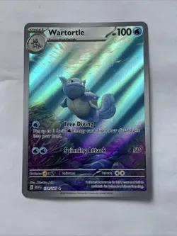 Pokemon TCG Wartortle Scarlet Violet-151 171/165 Holo Illustration Rare - Image 1