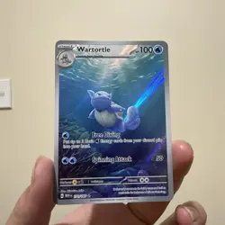 Pokemon TCG Wartortle 171/165 Scarlet & Violet 151 Illustration Rare Card - Image 1
