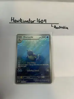Pokemon TCG Wartortle Scarlet & Violet-151 171/165 Holo Illustration Rare - Image 1