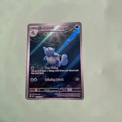 Pokemon TCG Wartortle Scarlet & Violet 151 Card 171/165 Illustration Rare - Image 4