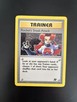 Pokemon Team Rocket - Rocket's Sneak Attack 72/82 - Rare Trainer Non Holo - Image 1