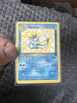 Pokemon TCG Jungle Bundle 9 Cards Non Holo used Vaporeon Vileplume Pinsir - Image 4