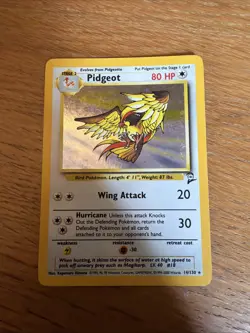 Pokemon TCG Pidgeot 14/130 Base Set 2 Holo Rare WOTC 1999 Lp - Image 1