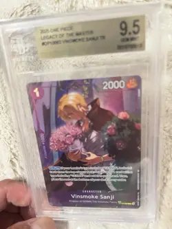 One Piece Card Game Legacy Of The Master Treasure Rare Vinsmoke Sanji Bgs 9.5 - Image 1