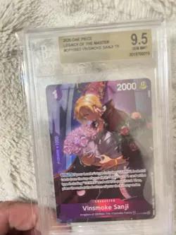 One Piece Card Game Legacy Of The Master Treasure Rare Vinsmoke Sanji Bgs 9.5 - Image 2