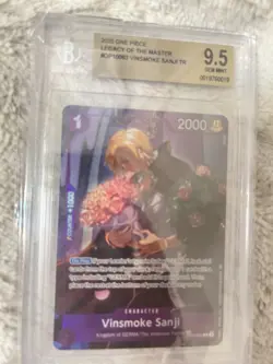 One Piece Card Game Legacy Of The Master Treasure Rare Vinsmoke Sanji Bgs 9.5 - Image 3