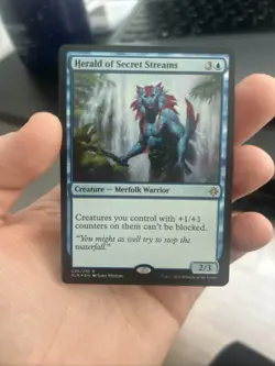 MTG FOIL Herald of Secret Streams Ixalan Magic the Gathering - Image 1
