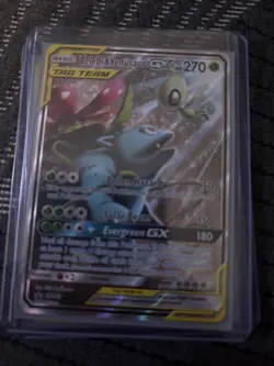 Pokemon TCG Celebi & Venusaur GX SM167 Sun & Moon Promo Tag Team Holo Ultra Rare - Image 1
