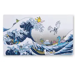 Pokemon Center Great Wave Pikachu Friends Playmat Hokusai WCS 2023 JAPAN FS - Image 2