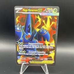 Pokemon TCG Mega Heracross EX Ultra Rare Full Art Holo 108/094 Me02 English - Image 1