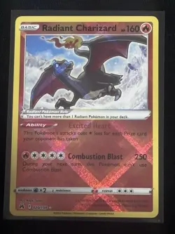 Pokemon Radiant Charizard Holo Radiant Rare SV: Paldean Fates 020/159 HP160 - Image 1