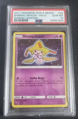 Shining Jirachi Holo PSA 10 Pokemon Shining Legends 42/73 - Image 1