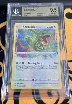Pokemon Rayquaza 138/185 Amazing Rare Vivid Voltage Beckett BGS 9.5 GEM MINT - Image 1