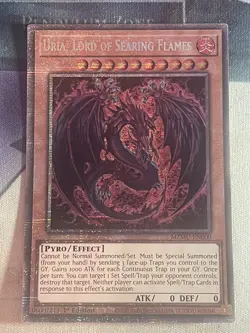 Uria, Lord of Searing Flames (Alternate Art) - MZMU-EN074 -1st Ed Starlight Rare - Image 1