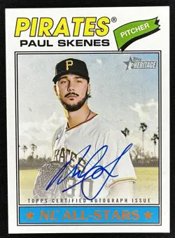 2026 Topps Heritage - Paul Skenes Real One Autographs On Card Auto #ROA-PS (AU) - Image 1
